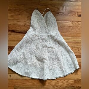 Med White Mini Dress